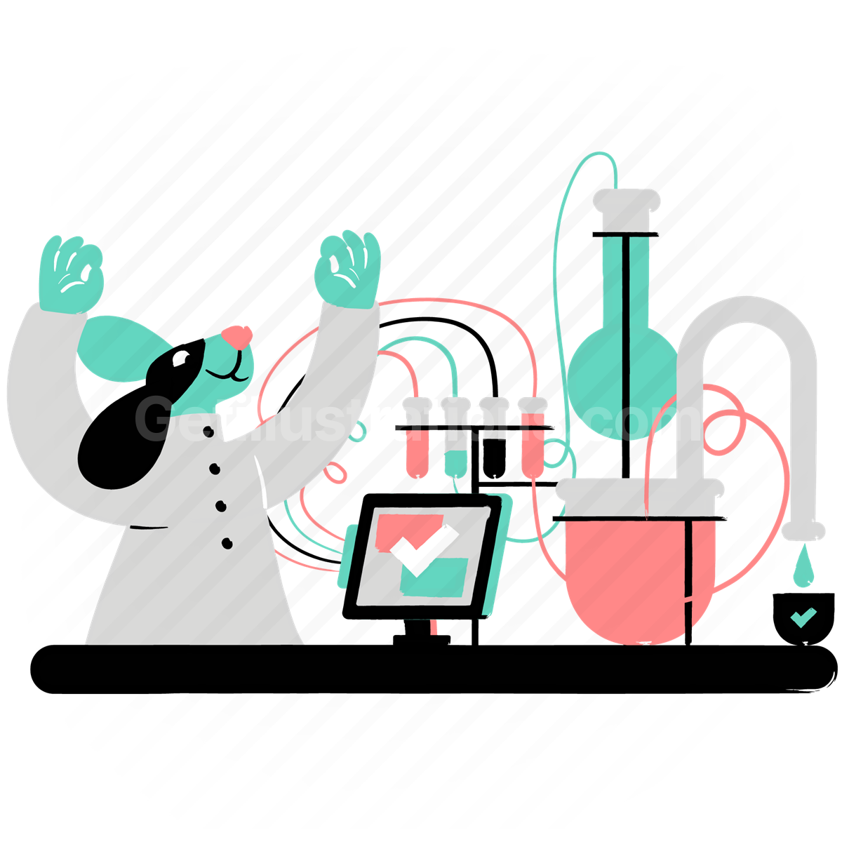 Science and Research illustration